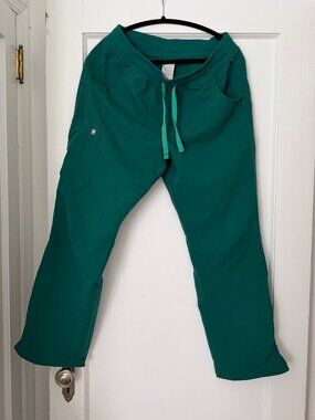 FIGS scrub pants in green size medium petite